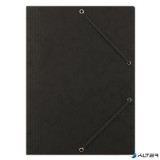 Gumis mappa, prespán, A4, DONAU "Premium", fekete