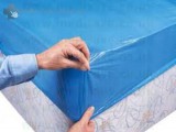 Gumis matracvédő lepedő pvc kék 10 db 210 x 90 x 20cm