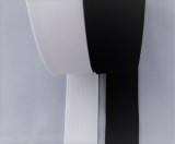 Gumiszalag - gumipertli 30 mm széles fekete és fehér színben