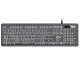 gWings 470kb, 104 gomb, USB, LED, magyar, Fekete, Billentyűzet