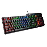 gWings 999mkb, Magyar, RGB, USB, Fekete, Gamer, Mechanikus Billentyűzet