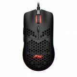 gWings GW9600m, 7 gomb, 10000 DPI, USB, RGB, Fekete, Vezetékes Gamer Egér