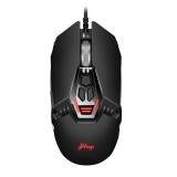 gWings GW9x7m, 8 gomb, 12800 DPI, USB, LED, Fekete, Vezetékes Gamer Egér