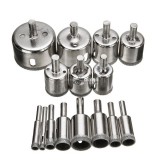 Gyémánt Csempe és Kerámiafúró Szett, 15 darabos készlet precíziós munkához