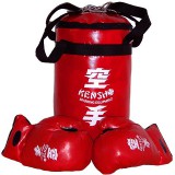 Gyerek boksz szett – bokszzsák + kesztyű, 35×20 cm – KENSHO