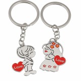 Gyerekek páros szerelmes kulcstartó