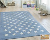 Gyerekszönyeg,apró csillagos, kék