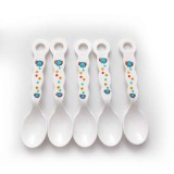 Gyermek evőeszköz készlet-Műanyag kanál készlet 5 db-os