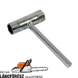 Gyertya- és olajsapka elzáró kulcs fűnyíróhoz