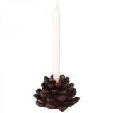 Gyertyatartó fenyőtoboz forma