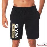 Gym is my therapy fekete rövidnadrág