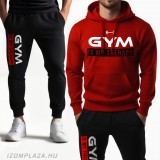 Gym is my therapy melegítő szett piros-fekete