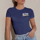 Gym is my therapy - női póló (navy kék)