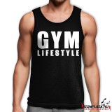 Gym lifestyle férfi trikó - fekete