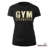 Gym Lifestyle - Női fekete póló