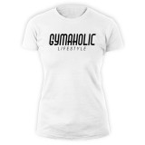 Gymaholic lifestyle női póló (fehér)