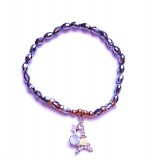 Gyöngy karkötő Eiffel tornyos medállal fekete