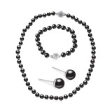 GYÖNGYFÜZÉR SZETT - black
