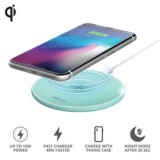 Gyors vezeték nélküli töltő 23865, Qylo Fast Wireless Charging Pad 7.5/10W - turquoise (TRUST_23865)