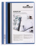 Gyorsfűző, A4, széles, panorámás, DURABLE DURAPLUS&reg;, kék (DB257906)