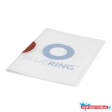 Gyorsfûzõ klip mappa A4, mûanyag 30laphoz mûanyag klippes Bluering(R) piros