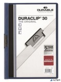 Gyorsfűző, klipes, A4, DURABLE 'DURACLIP® 30', sötétkék