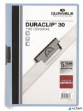 Gyorsfűző, klipes, A4, DURABLE "DURACLIP® 30", kék