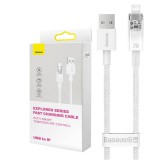 Gyorstöltő kábel Baseus USB-A Lightning Explorer Series 2m, 2.4A (fehér)