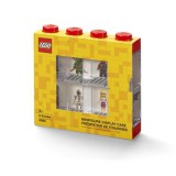 Gyűjtődoboz, minifiguráknak, 8 rekesz, LEGO, piros (L40650001)
