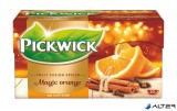 Gyümölcstea, 20x1,75 g, PICKWICK 'Fruit Fusion', Magic orange