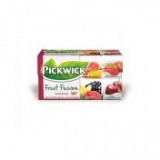 Gyümölcstea, 20x2 g, PICKWICK, eper-tejszín, citrom-grapefruit, vaddmeggy-joghurt, málna-szeder