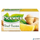Gyümölcstea, 20x2 g, PICKWICK "Fruit Fusion", gyömbér-citrom