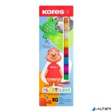 Gyurma, 200 g, 10 szín, KORES "Plastilina"