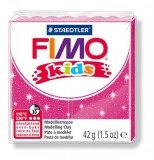 Gyurma, 42 g, égethető, FIMO Kids, glitteres rózsaszín (FM8030262)