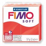 Gyurma, 57 g, égethető, FIMO Soft, indián piros (FM802024)