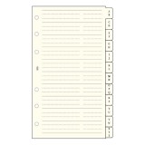 Gyûrûs kalendárium betét SATURNUS L315 telefonregiszter sárga lapos