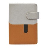 Gyûrûs kalendárium SATURNUS M229 sárga lapos szürke-barna mûbõr 2026.