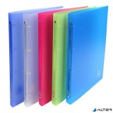 Gyűrűs könyv, 4 gyűrű, 20 mm, A4, PP, EXACOMPTA "Chromaline", vegyes színek