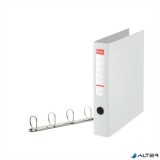 Gyűrűs könyv, 4 gyűrű, D alakú, 60 mm, A4 maxi, PP, ESSELTE "Jumbo Vivida", fehér