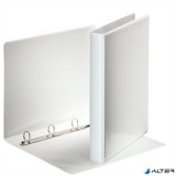 Gyűrűs könyv, panorámás, 4 gyűrű, D alakú, 35 mm, A4, PP, ESSELTE, fehér