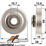 Gyűrűs lánckerék Carlton 635641X, 3/8, 7Z SM