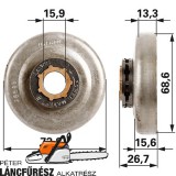 Gyűrűs lánckerék Oregon 3/8, 7Z