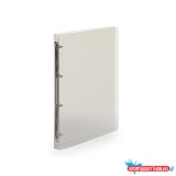 Gyűrűskönyv A4, 4 gyűrűs 2cm gerinc áttetsző PP, Karton P+P Lines füst