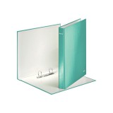 Gyûrûskönyv A4, Maxi 4cm, 2 gyûrû, D alakú, karton Leitz Wow jégkék