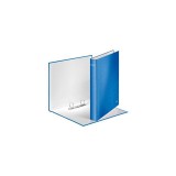 Gyûrûskönyv A4, Maxi 4cm, 2 gyûrû, D alakú, karton Leitz Wow kék