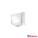 Gyûrûskönyv panorámás A4, 4cm, 4 gyûrû, D alakú, PP Esselte fehér