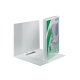 Gyûrûskönyv panorámás A4, Maxi 3cm, 2 gyûrû, O alakú, PP Leitz fehér