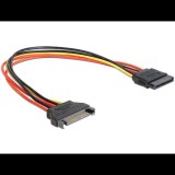 Gembird Cablexpert  S-ATA tápkábel hosszabbító 30cm (CC-SATAMF-01) (CC-SATAMF-01) - Átalakítók