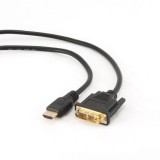 Gembird HDMI to DVI-D (Single Link) (18+1) cable 3m Black (CC-HDMI-DVI-10)