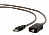 Gembird USB 2.0 aktív hosszabbító kábel, 5m (UAE-01-5M)